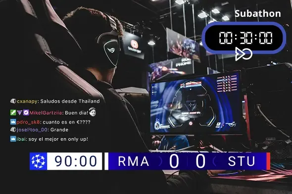 Vista previa de un overlay de OverlayOn en OBS